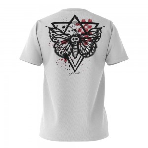 Vans Butterfly Journal T-Shirt White | VHT-845927