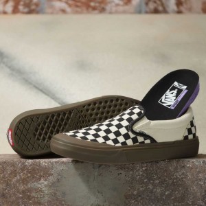 Vans Checkerboard BMX Slip-On Black / Dark | OLP-042573