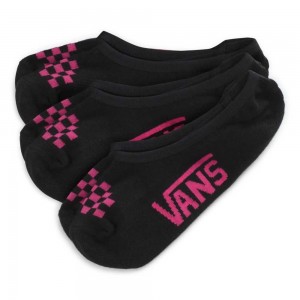 Vans Classic Canoodle Socks 3 Pack Size 6.5-10 Black / Pink | VOI-739825