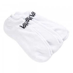 Vans Classic Kick Socks 3 Pack Size 9.5-13 White | BCK-815436