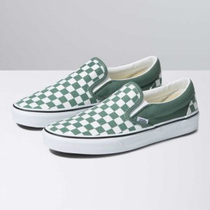 Vans Color Theory Classic Slip-On Green | OJL-849371