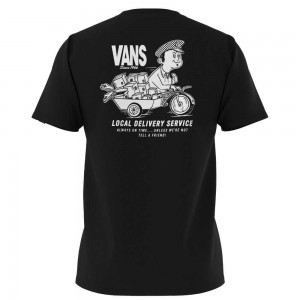 Vans Delivery Service T-Shirt Black | EZC-236857