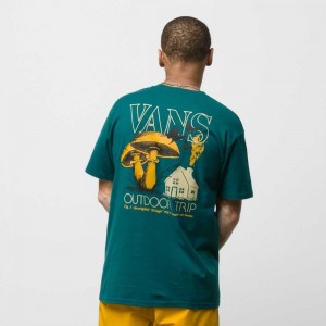 Vans Enjoy Your Trip T-Shirt Deep Turquoise | AVK-104287