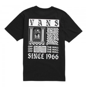 Vans Kevin Peraza Off The Wall Tee Black | BUS-879240