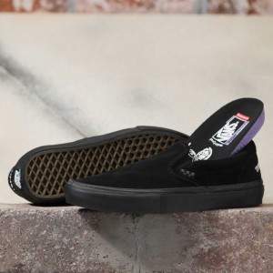 Vans Motorhead Skate Slip On Black / Black | BLM-109273