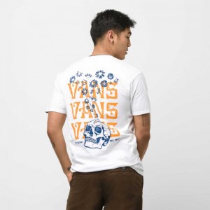 Vans OG Skull Trip T-Shirt White | XMK-674352