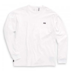Vans Off The Wall Classic Long Sleeve Tee White | EZN-742651