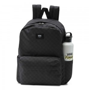 Vans Old Skool H2O Check Backpack Black / Grey | RDY-735126