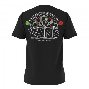 Vans On Target T-Shirt Black | QAW-341965