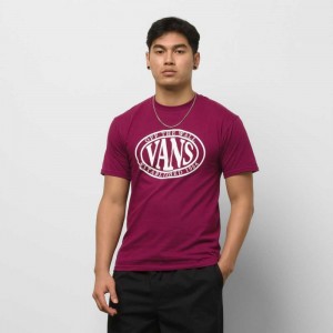 Vans Oval Type T-Shirt Purple | TKZ-247516