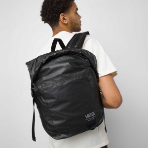Vans Rolltop Backpack Black | YMN-872194