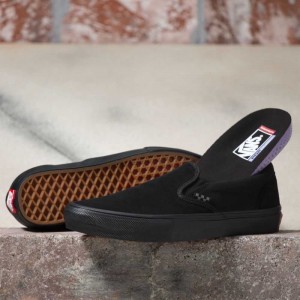 Vans Skate Slip-On Black / Black | BXE-654319