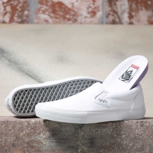 Vans Skate Slip-On White | IOX-853219