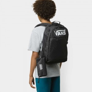 Vans Skool Backpack Black / Grey | QUN-027394