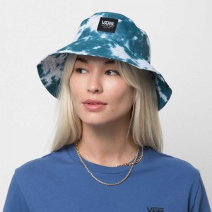 Vans Step Up Bucket Hat Deep Turquoise | ITX-540671