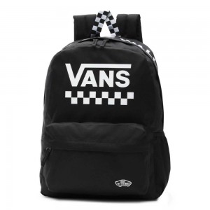 Vans Street Sport Realm Backpack Black / White | PBF-479301