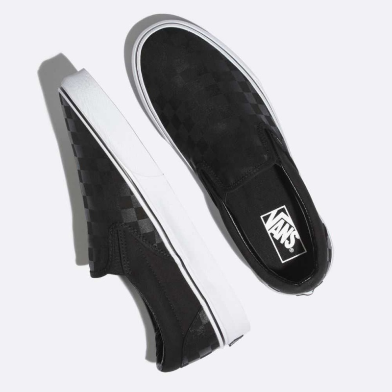 Vans Checkerboard Slip-On Black / Black | CEG-928467