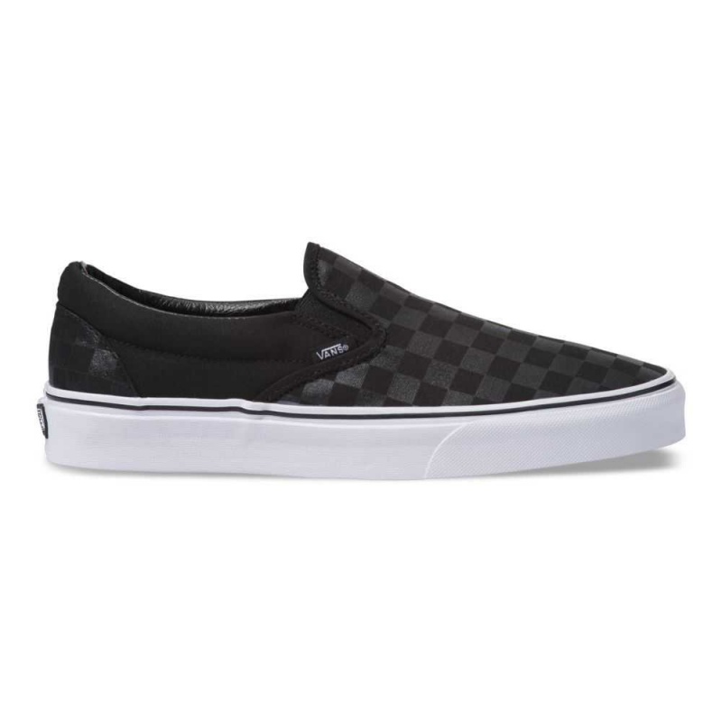 Vans Checkerboard Slip-On Black / Black | CEG-928467