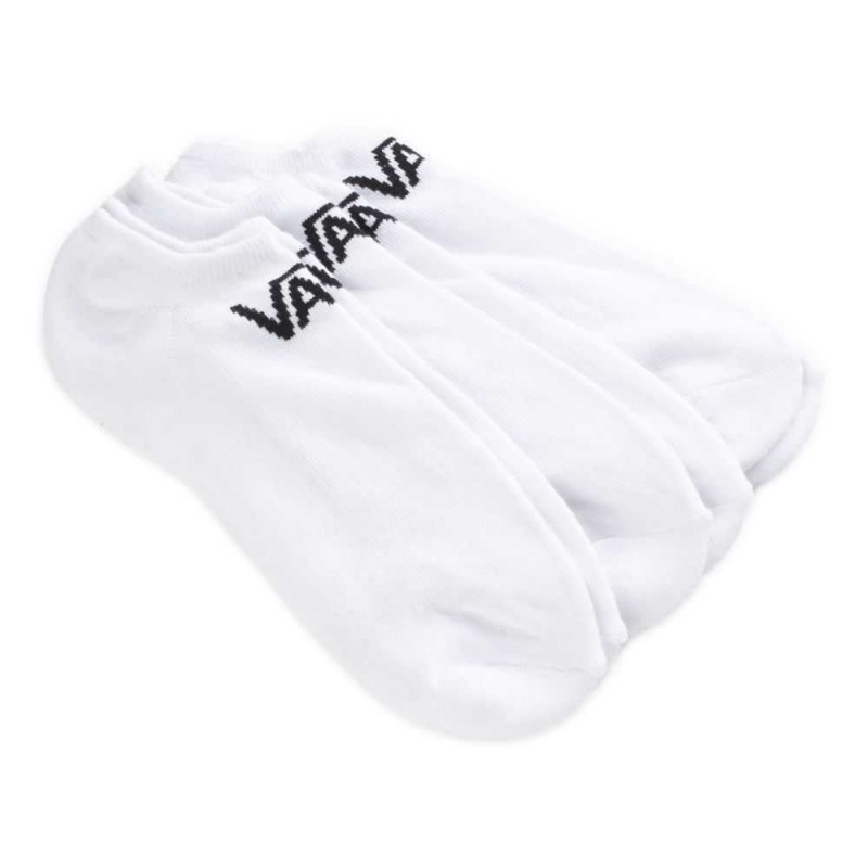 Vans Classic Kick Socks 3 Pack Size 9.5-13 White | BCK-815436