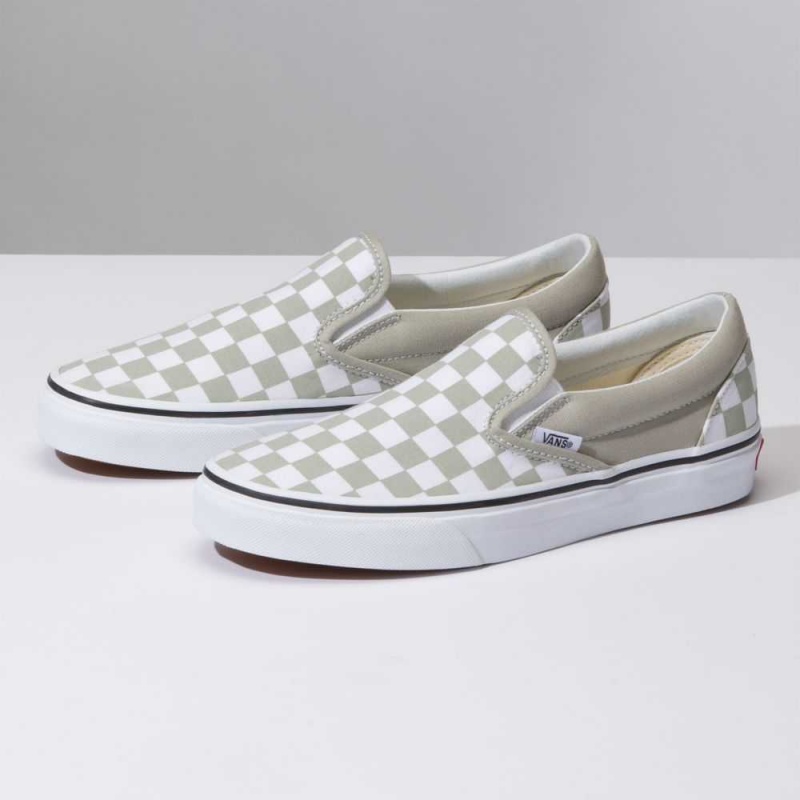 Vans Classic Slip-On Olive / White | MKG-901432