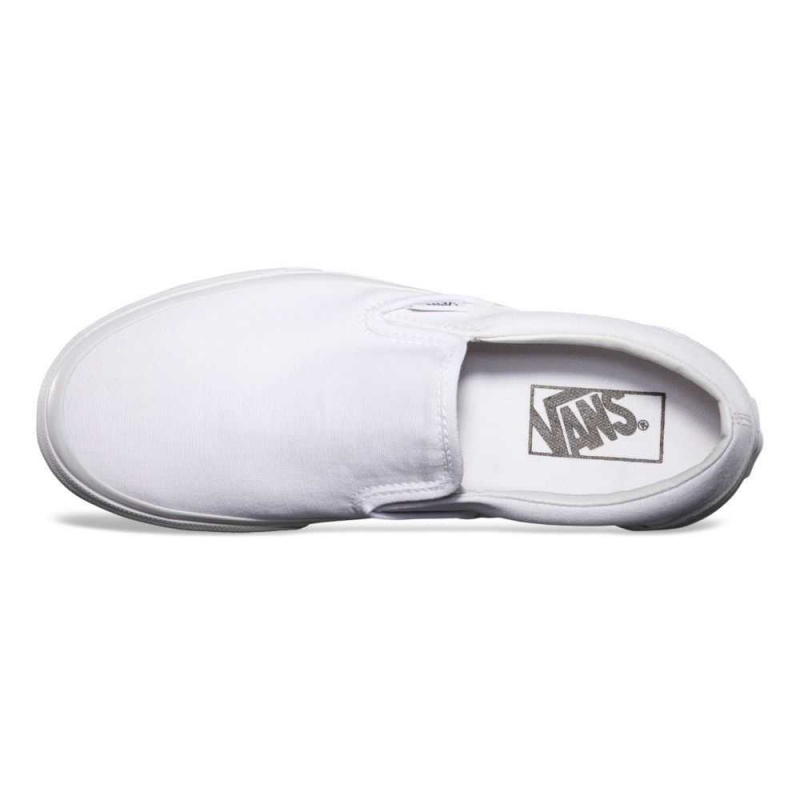 Vans Classic Slip-On Wide White | NUD-291845