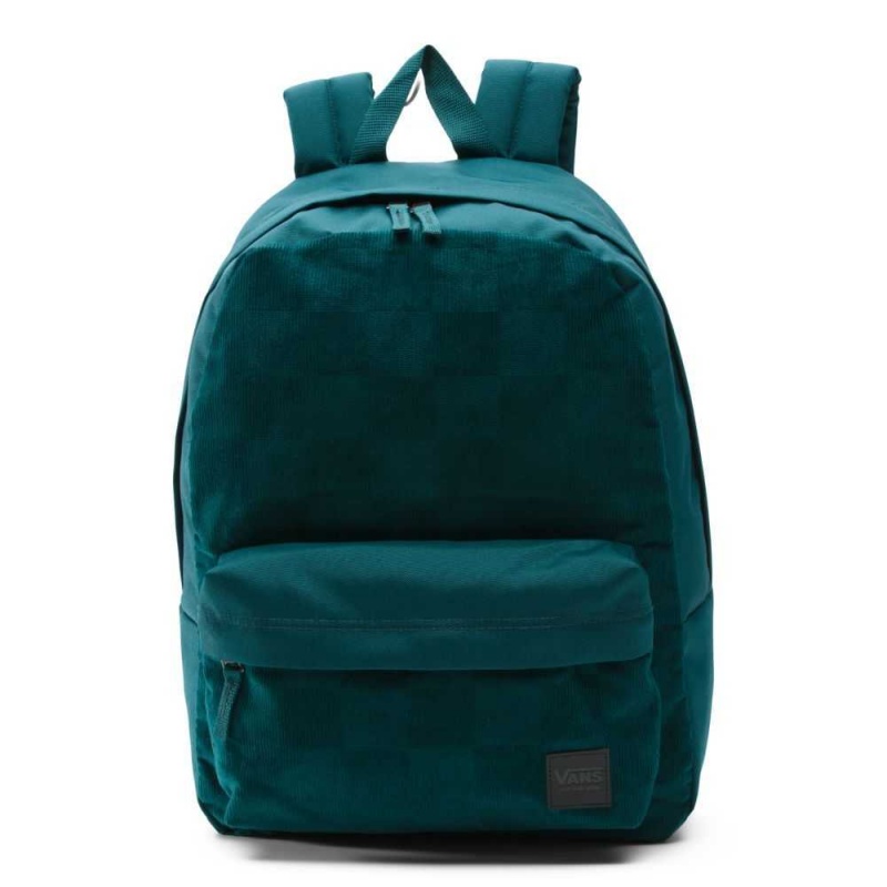 Vans Deana Corduroy Backpack Deep Turquoise | IBA-136742