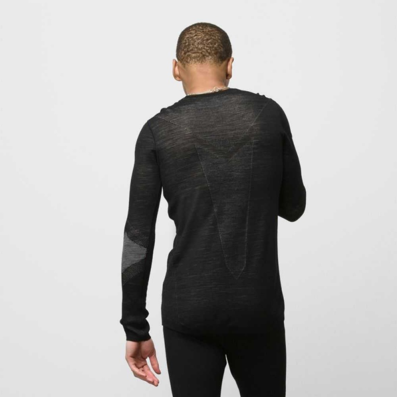 Vans Intraknit Merino Base Layer Long Sleeve Shirt Black | NCI-492873