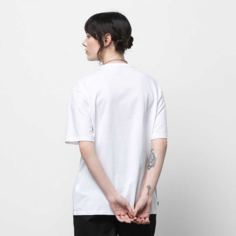 Vans Lizzie Armanto Off The Wall Pocket Tee White | BAC-130974