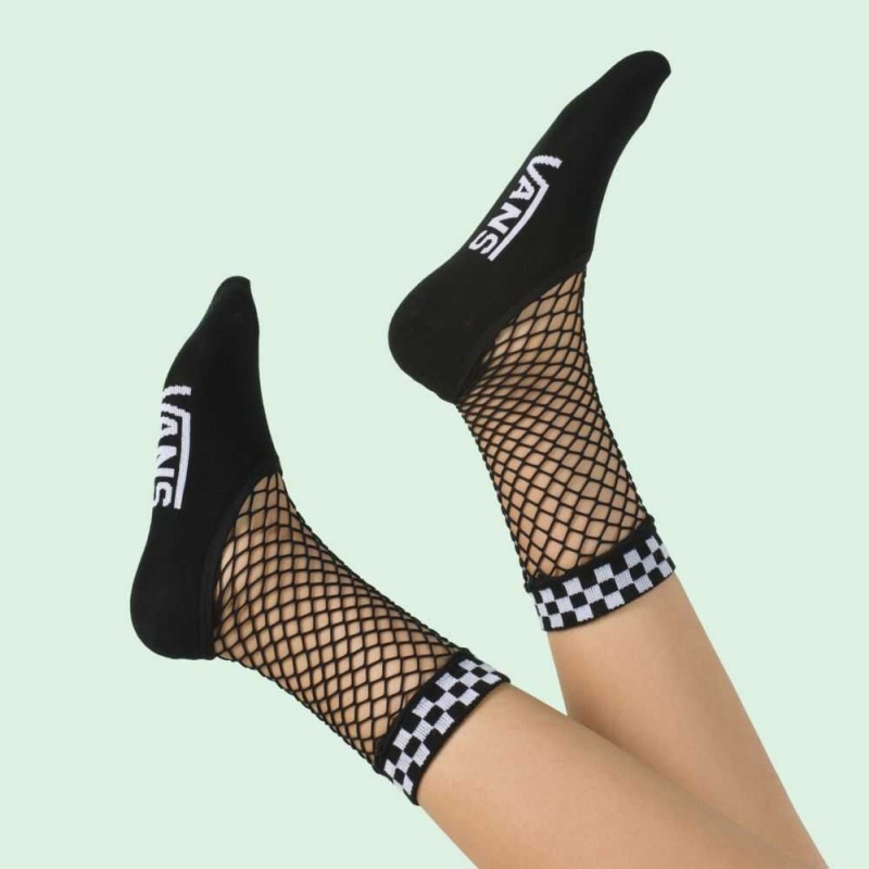 Vans Meshed Up Sock (Shoe Size 7-10, 1 Pack) Black | LSW-497068