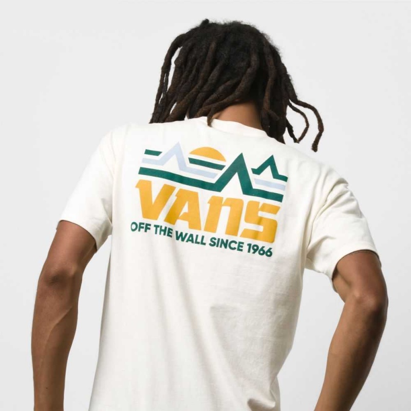 Vans Mt. T-Shirt White | DRW-304926