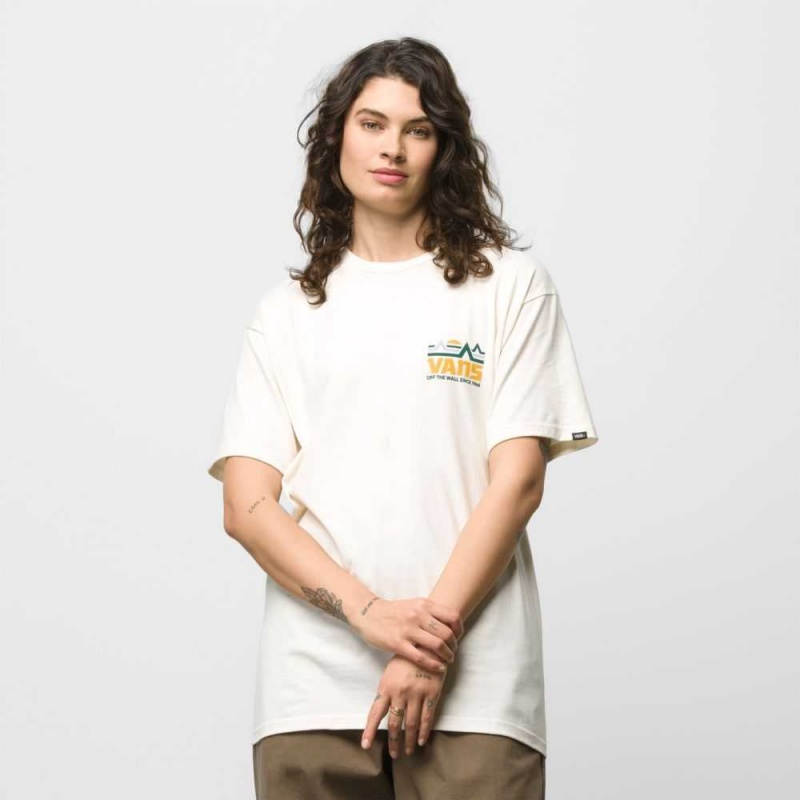 Vans Mt. T-Shirt White | DRW-304926