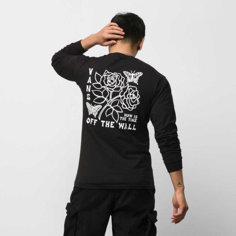 Vans Now Is The Time Long Sleeve T-Shirt Black | CWB-608435