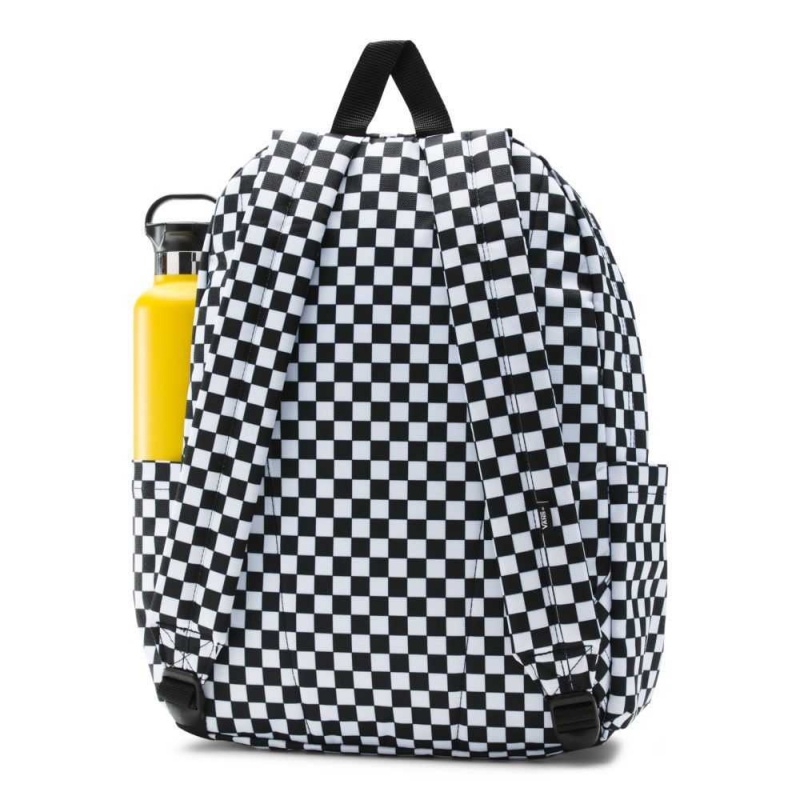 Vans Old Skool H2O Check Backpack Black / White | POG-086291