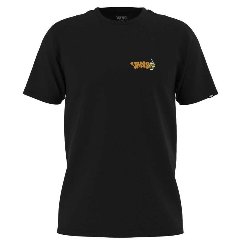 Vans Posted Up T-Shirt Black | KHE-740152