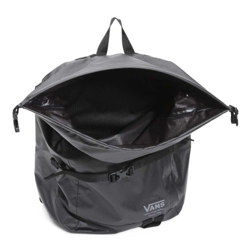 Vans Rolltop Backpack Black | MCK-845627
