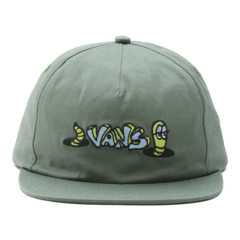 Vans Skate Classics Shallow Unstructured Hat Green | QSB-134057