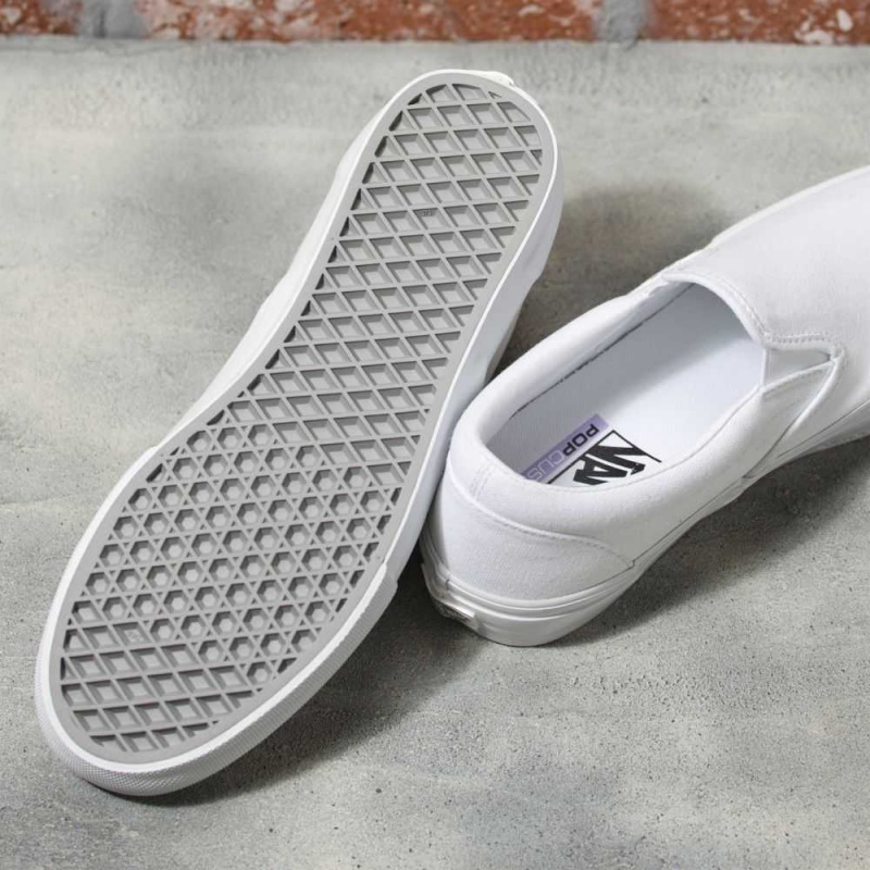 Vans Skate Slip-On White | DLJ-510367