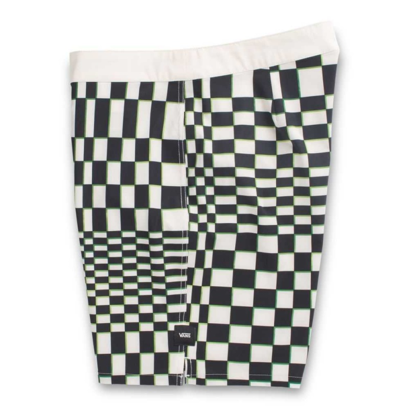 Vans Skewed Checkerboard 18 Boardshort White | QLM-370945
