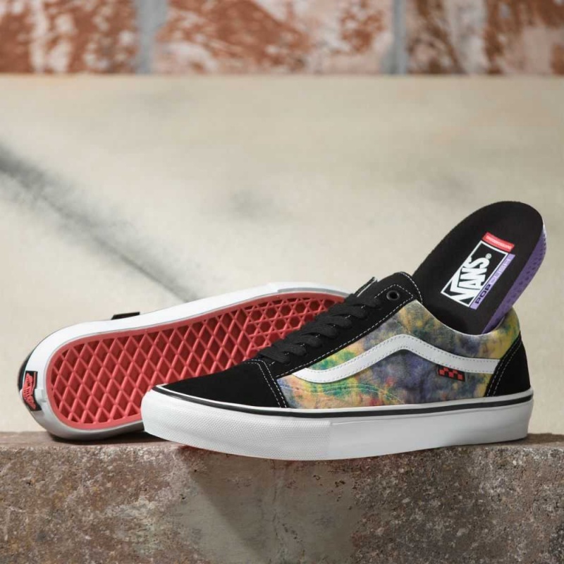 Vans Tie-Dye Terry Skate Old Skool Black / Multicolor | EQC-602815